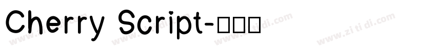 Cherry Script字体转换